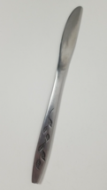 National Stainless Haiti Pattern Flatware Leaves 8 3/8&quot; Modern Solid Knife - £3.50 GBP