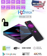 H96 Max 4+32GB Media Entertainment KD 18.9 Smart TV BOX Quad Core MXQ /Q... - $24.00