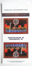 Southern Lights Bistro - Winston-Salem North Carolina Restaurant Matchbook Cover - £1.36 GBP