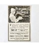 Puritan Buckwheat Pancakes 1897 Advertisement Victorian Boston Food Fair... - €17,24 EUR