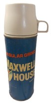 Vtg. ‘60s Maxwell House Coffee Thermos Metal 9.5” Tall FOR DISPLAY ONLY ... - $9.89