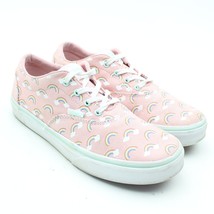 VANS Doheny Little Girls Pink Rainbows Lace-up Sneakers Youth Sz 4 - £15.76 GBP