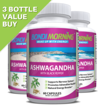 Best Ashwagandha Supplement, 1300mg, Anxiety Capsules, Organic - 3 x 60 Capsules - £44.71 GBP