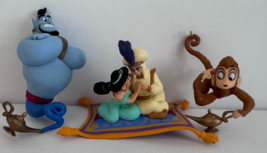 Lot of 3 Disney Aladdin Ornaments By Enesco Magic Carpet Ride Genie Jasm... - $818.22 MXN