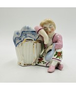 Conta &amp; Boehme Figurine Girl Resting  Porcelain German 1890 Antique Smal... - $166.50