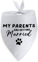 My Parents are Getting Married Dog Bandana Dog Wedding Bandana Dog Engag... - £17.38 GBP