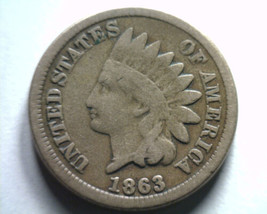 1863 Indian Cent Penny Very Good Vg Nice Original Coin Bobs Coins Fast Shipment - £10.79 GBP