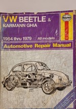 VW Beetle &amp; Karmann Ghia Automotive Repair Manual 1954 thru 1979 All Models - $14.62