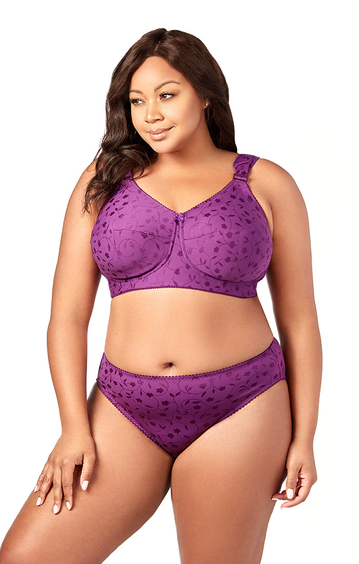 Women's Elila Lingerie  Aubergine 1305 Full Coverage Wireless Bra