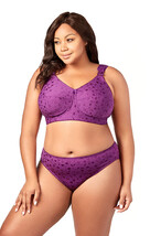 Women&#39;s Elila Lingerie  Aubergine 1305 Full Coverage Wireless Bra  - $55.00