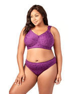 Women&#39;s Elila Lingerie  Aubergine 1305 Full Coverage Wireless Bra  - $55.00