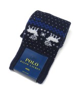 Polo Ralph Lauren Men&#39;s Wool Dress Socks Intarsia Moose Pattern Navy Blu... - £19.61 GBP