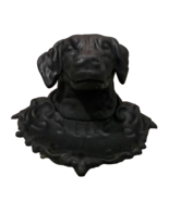 VINTAGE ANTIQUE VICTORIAN METAL JEWELRY BOX / ASHTRAY DOG HEAD - $175.74 CAD