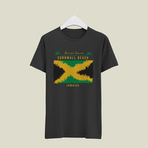 Cornwall-Beach Unisex Black T-Shirt - £18.43 GBP