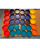 Peanut Butter Jar Lids Multicolor Lot (30) – For Arts &amp; Crafts - €30,00 EUR