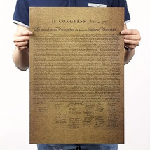 Declaration of Independence Kraft Paper Replica Print Poster New! - £6.24 GBP