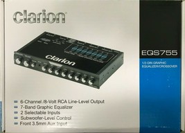 Clarion - EQS755V - Half-DIN Graphic Equalizer with Built-in Low-Pass Fi... - £120.19 GBP