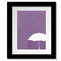 Purple Rain by Prince - Song Lyric Classic Rock Music Print, Canvas, or ... - $19.00+