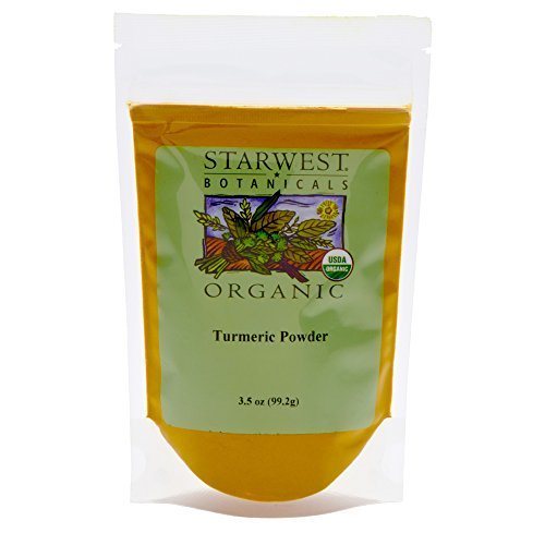 Starwest Botanicals Organic Turmeric Root Powder, 3.5 Ounce Pouch Curcumin Spice - $10.99