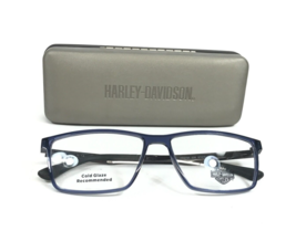 Harley-Davidson Eyeglasses Frames HD0794 020 Blue Gunmetal Rectangle 57-15-145 - £58.54 GBP