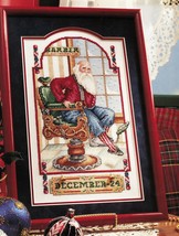 Barbershop Santa Bell Pull Father Christmas Ornament Pillow Cross Stitch... - $11.99