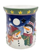 Yankee Candle Winter Scene with Snowmen Tart Warmer Christmas Home Fragrance - £15.60 GBP