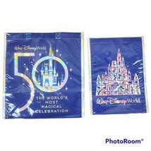Walt Disney World 50th Anniversary Reusable Tote Bags S M Set NEW - $25.99