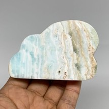 220.8g, 3.4&quot;x2.2&quot;x0.8&quot;, Natural Caribbean Calcite Cloud Crystal @Afghanistan, B3 - £43.27 GBP