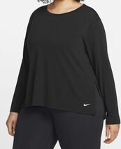 Nike Yoga Dri-FITWomen's Black Long-Sleeve Top Sz 1X (Plus size) - $12.74