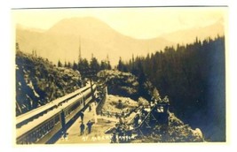 Canadian Pacific Railroad Real Photo Postcard Albert Canyon  - £9.49 GBP