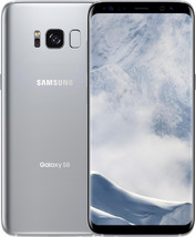 Samsung galaxy s8 g950f 4gb 64gb silver octa core 5.8&quot; 12mp android 11 s... - $329.99