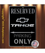 Chevy Tahoe Parking 8&quot;x12&quot; Brushed Aluminum and translucent Classy Black... - £15.61 GBP