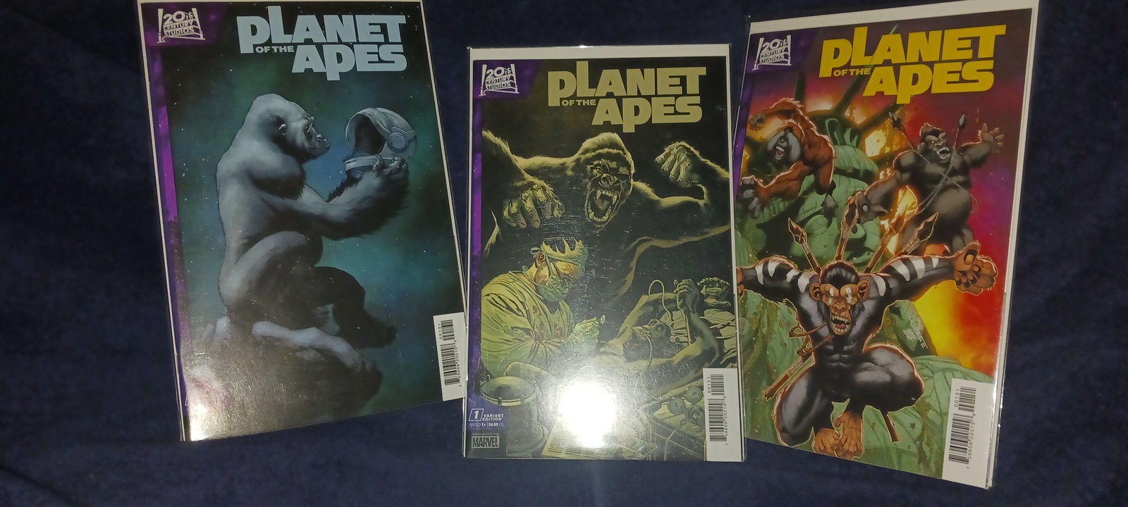 3 -20th CENTURY STUDIOS #1s PLANET  OF THE APES COLLECTORS QUALITY COVER... - $19.99
