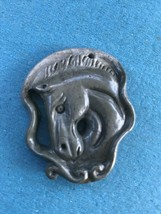 Finely Carved Light Gray &amp; Dark Gray Spartan Horse Head Stone Pendant or Other U - £29.97 GBP