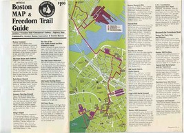 Official Boston Map &amp; Freedom Trail Guide  - £7.73 GBP