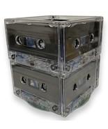 Handmade Cassette Tape CD Stationary Storage Cube Box - £10.47 GBP