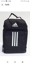 Adidas EXCEL 2 INSULATED LUNCH BAG 375 CU&quot; BLACK/WHITE NEW AUTHENTIC - £22.31 GBP