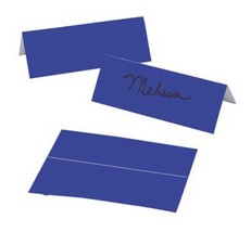 24 BLUE Place Cards Regular Size Card stock All Occasion Wedding Birthday - $4.94