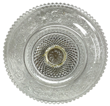 Crystal & Silver Plate Pedestal Server Candy Dish Plate Collectible  5.75" image 6