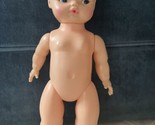 Vtg Horseman Doll 11.5&quot; Plastic Molded Hair Drink and Wet Doll 1974 Blue... - $21.28