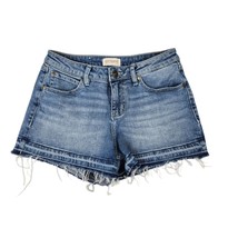 Shyanne Shorts Womens Size 28 Mid Rise Released Hem Blue Denim Bottoms - €22,79 EUR