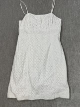 Lilly Pulitzer Dress Womens 8 White Eyelet Lace Sundress Sleeveless Summ... - $24.74