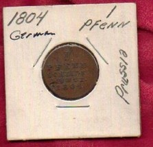 1804 GERMAN STATES 1 PFENNIG: Brunswick-Lüneburg-Calenberg-Hannover, Old... - $58.95