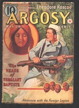 Argosy 5/28/1938-Foreign Legion-shrunken head cover art by Rudolph Belarski-&quot;... - $61.11