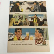 1950 Jos. Schultz Brewing Co. Milwaukee&#39;s Best Beer Vintage Print Ad - $11.35