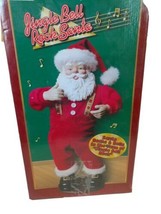Vintage Jingle Bell Rock Santa Animated Musical Santa 1998 First Edition Retired - £79.91 GBP