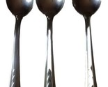 3 Ekco EKS-7 Chevron Grapefruit Fruit Spoons Teaspoon Stainless Steel Fl... - £5.02 GBP