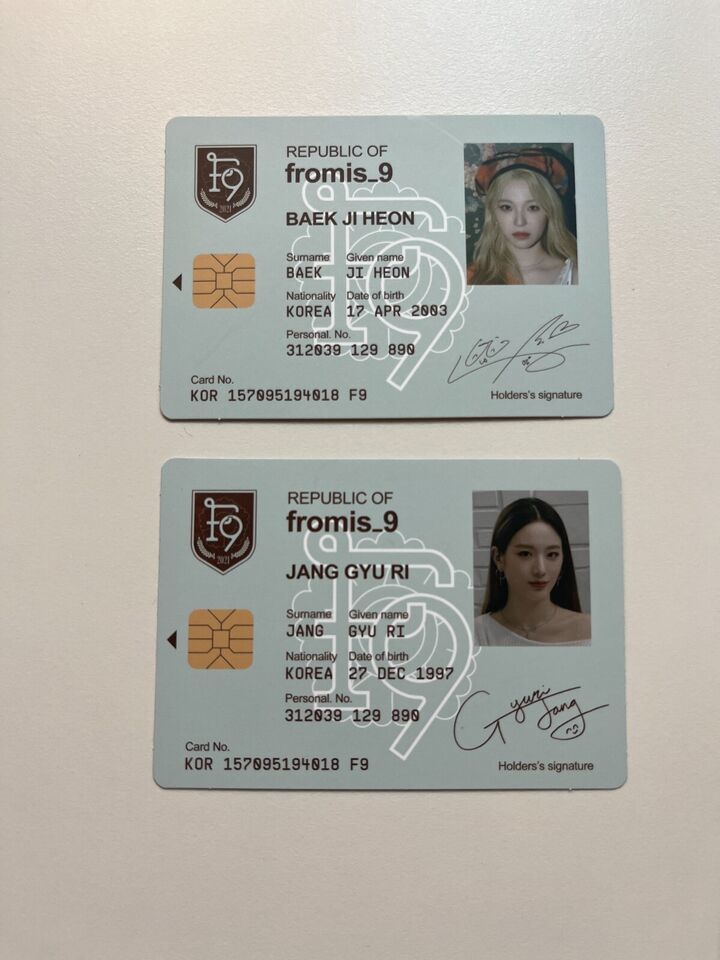 fromis_9 Official Authentic Passport Photocard [9 Ways Ticket]_2 Type - $4.99