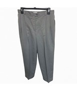 VTG Worthington 14P Italian Fabric Pleated Dress Pants Gray Mini Herring... - £15.71 GBP