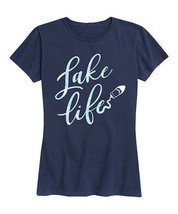MSRP $32 Instant Message Women&#39;s Navy &#39;Lake Life&#39; Relaxed-Fit Tee Size 3XW NWOT - £6.16 GBP